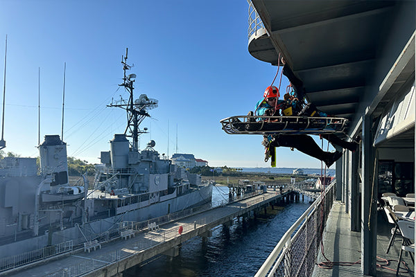 USN ship rescue demonstration